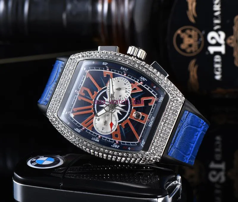 Luxe ZHIMO lederen casual diamanten horloge Luxe analoog quartz kristal horloge Fashion casual dameshorloge16270Y