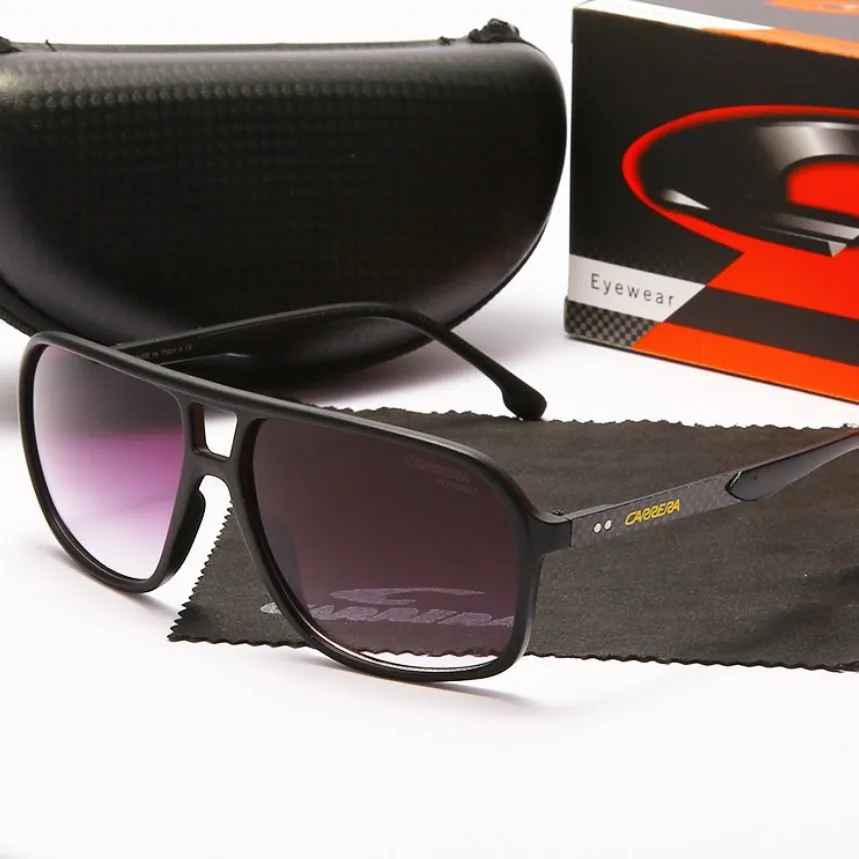 Gafas de sol clásicas Carrera Men unisex Italia Tendencias Diseño de marca Vintage Retro al aire libre Conducción de gafas grandes gafas de marco9918174