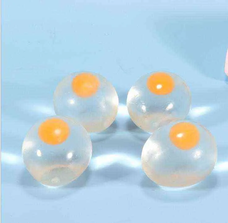 squishy ovo de borracha novidade bola anti-stress squishy grande líquido divertido splat ovo ventilação bolas espremer brinquedo engraçado presente para crianças y1210