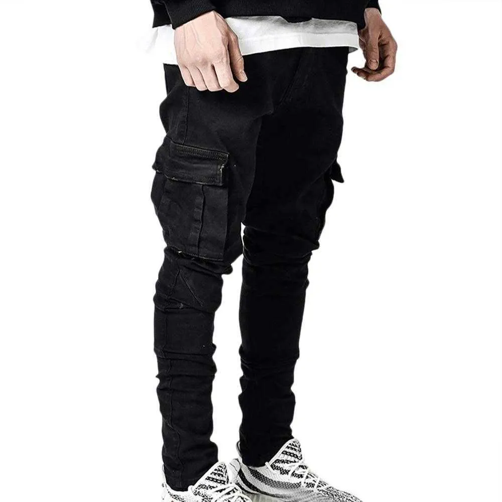 Mode Skinny Jeans Mannen Casual Pocket Potlood Broek Kleding Jogger Denim Ropa Hombre 210716