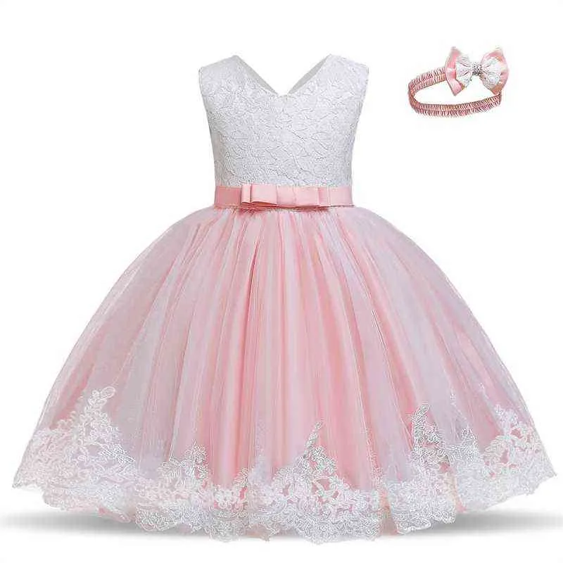 Crianças garotas vestem princesas verão garotas festa elegante para menina casamento aniversário flor kids bebe menina roupas vestidos g220428