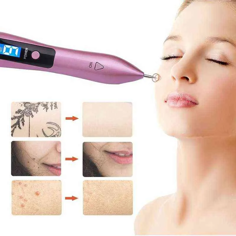 Face Care Devices Laser Plasma PReckle Remover Machine LCD Mol Removal Dark Spot Skin Wart Tag Tattoo Remaval Tool Beauty Salon 0727