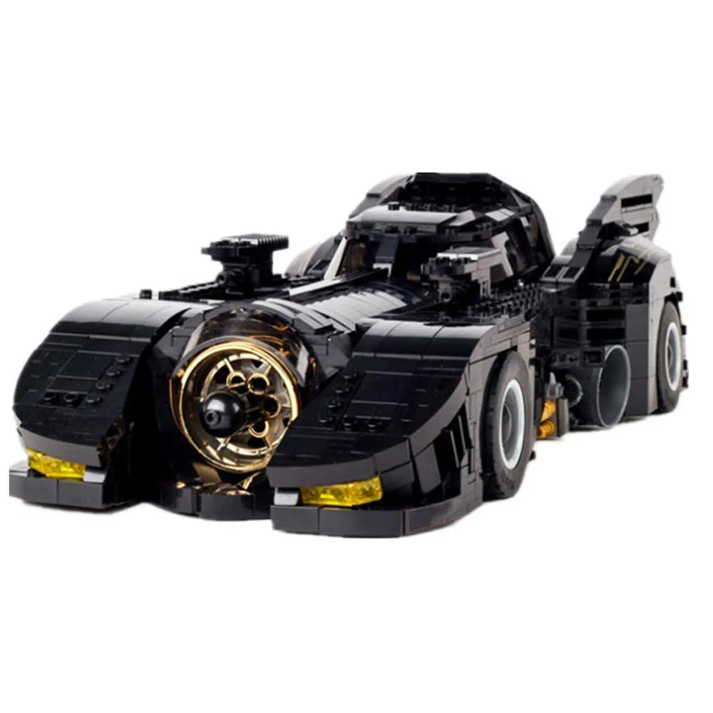 High-Tech O Ultimate Batmobile Creator Light Car Set Bulding Blocks MOC-15506 Bricks Brinquedos Brinquedos Aniversário Presentes Para Crianças Q0624