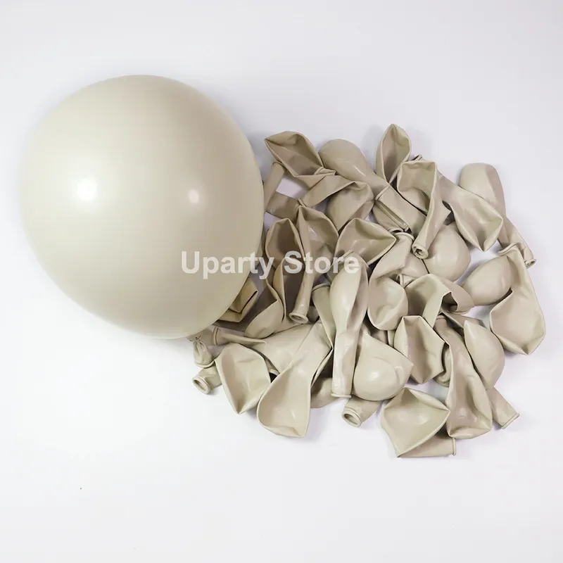 162st White Sand Gold Balloons Arch Garland Retro Färg Födelsedagsbröllop Baby Shower Party Backdrop Decor 220217