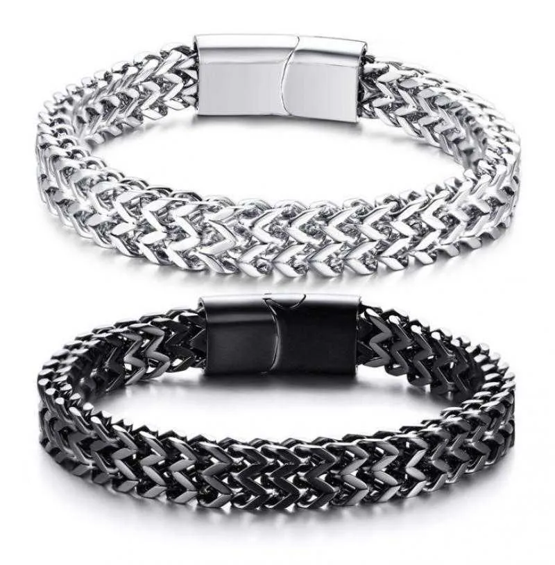 Modische Persönlichkeit Edelstahl geflochtenes Armband für Herren Business Casual Party Trend Schmuck Geschenk G1026