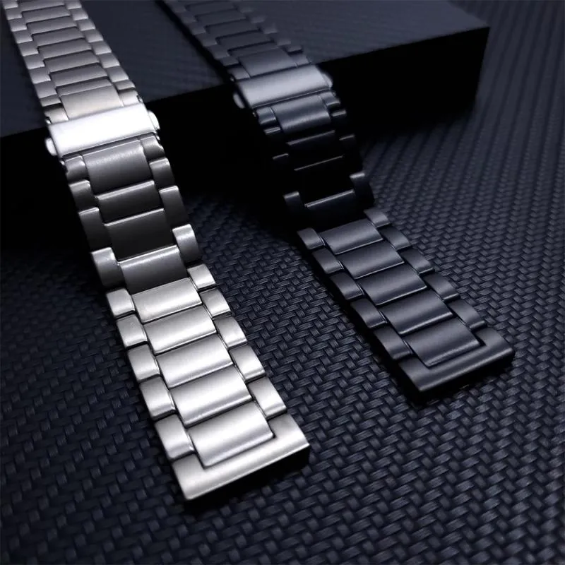 شاهد حزام Titanium Titanium لـ Huawei GT 2 Pro Band 2E GT2 46mm Magic Magic Metal Stainsal Steel Clasp Bracelet255i