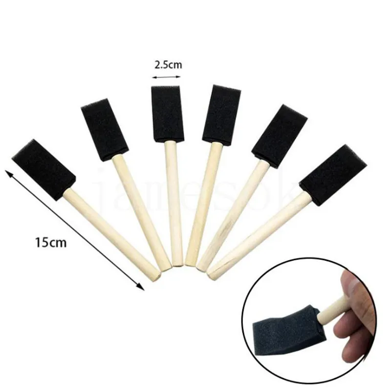 Paint Brushes with Wood Handle for Kids Children Students Art Class Graffiti Painting DB765
