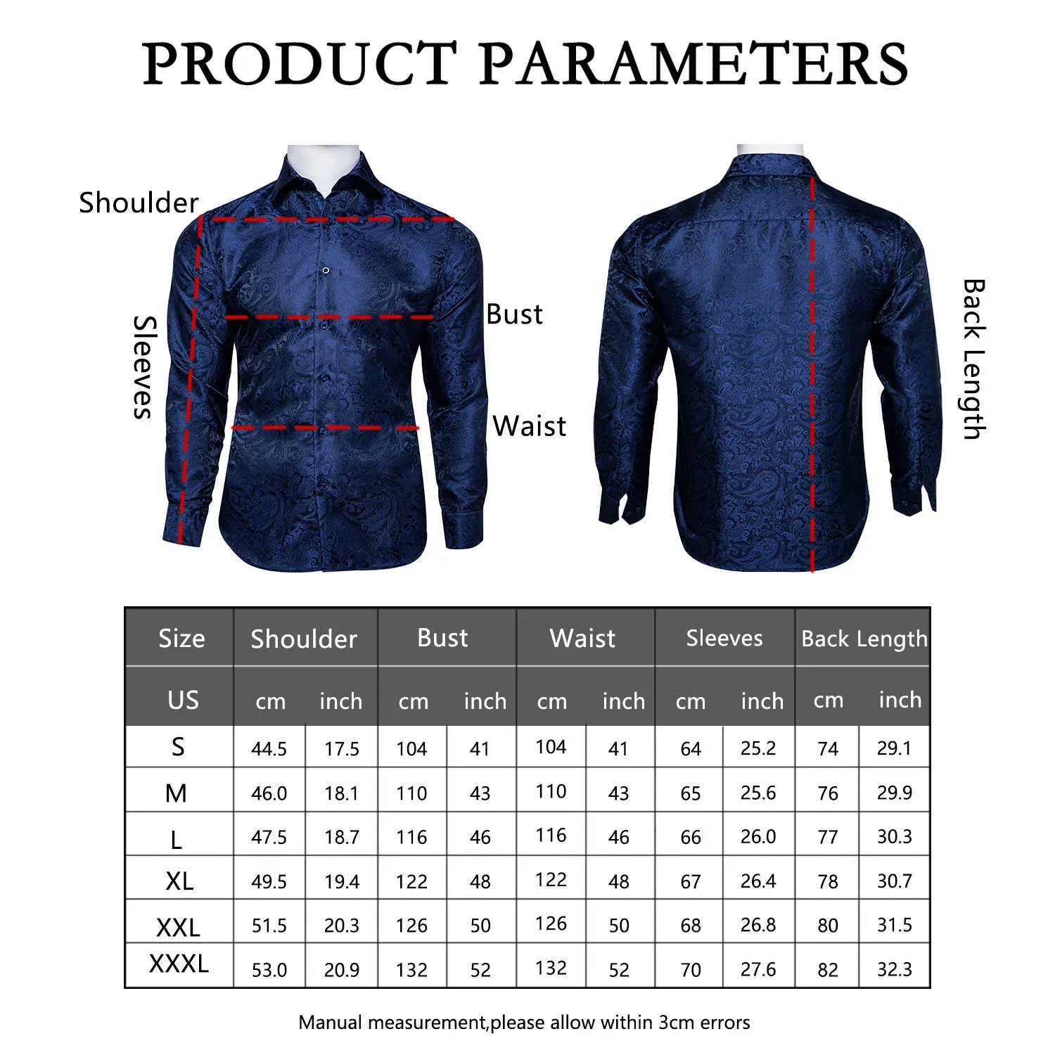 Chemise Homme Manches Longues Casey Kevin - Coupe Regular Fit - 60% Polyester, 40% Coton - Boutons Cachés - Pour Bureau, Occasion Décontractée Ou Formelle