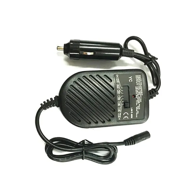 Adaptateur d'alimentation de chargeur automatique de voiture universel DC 80W, ensemble pour ordinateur portable avec 8 prises détachables 2091928