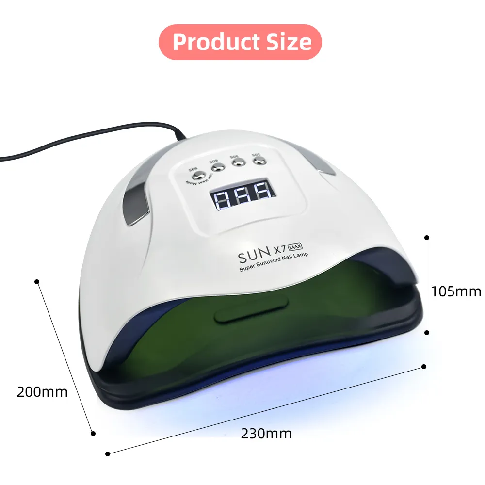 114W Secador de doble mano LED Lámpara UV para curar esmalte de uñas de gel con detección de movimiento Herramienta de salón de manicura