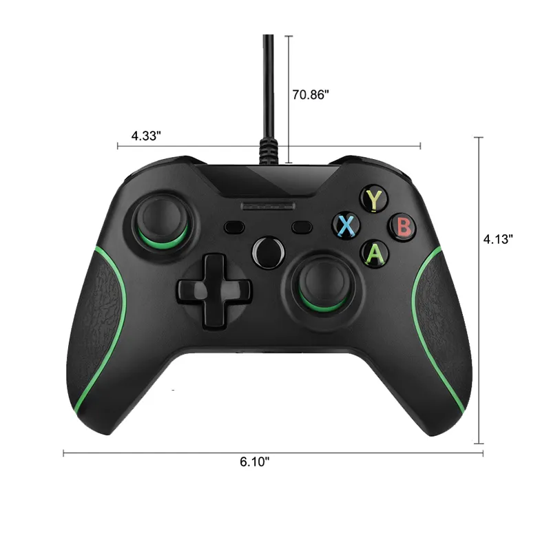 Kablolu Kontrol Cihazı Video Oyunu Joystick Mando Microsoft Xbox One Slim Gamepad Controle Joypad Windows PC