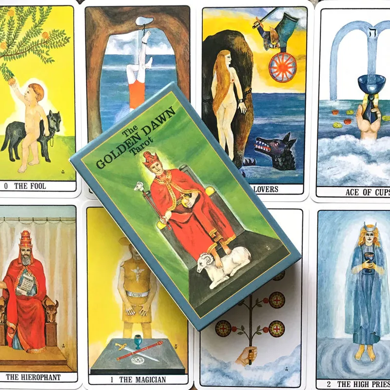 79 pièces Golden Dawn Tarot Divination Deck oracles carte famille fête cartes à jouer jeux de société jeux individuels