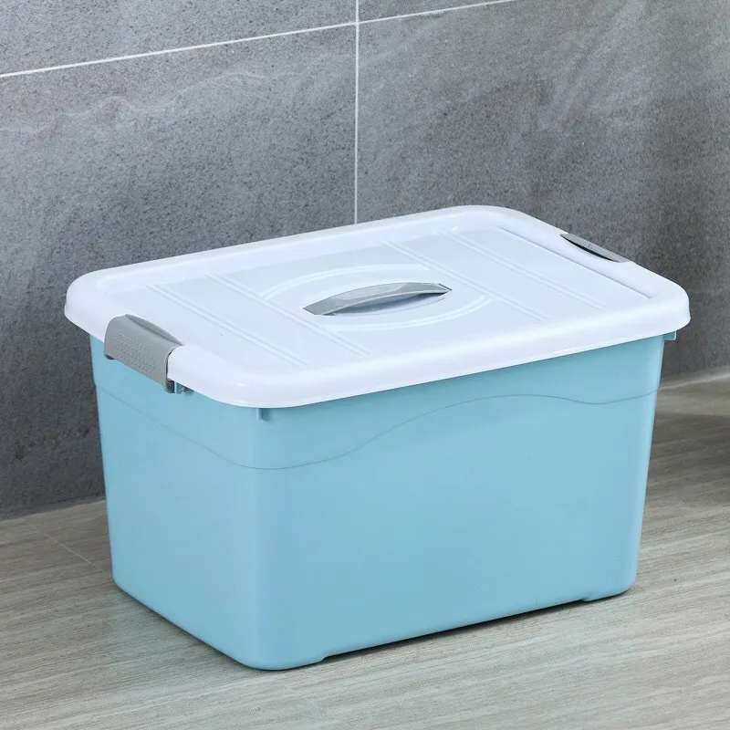 5L 10L 20L Stack Pull Storage Boxes Plastic KeepBox with Attached Lid Sealed Moisture-proof Semi Clear Container179Y