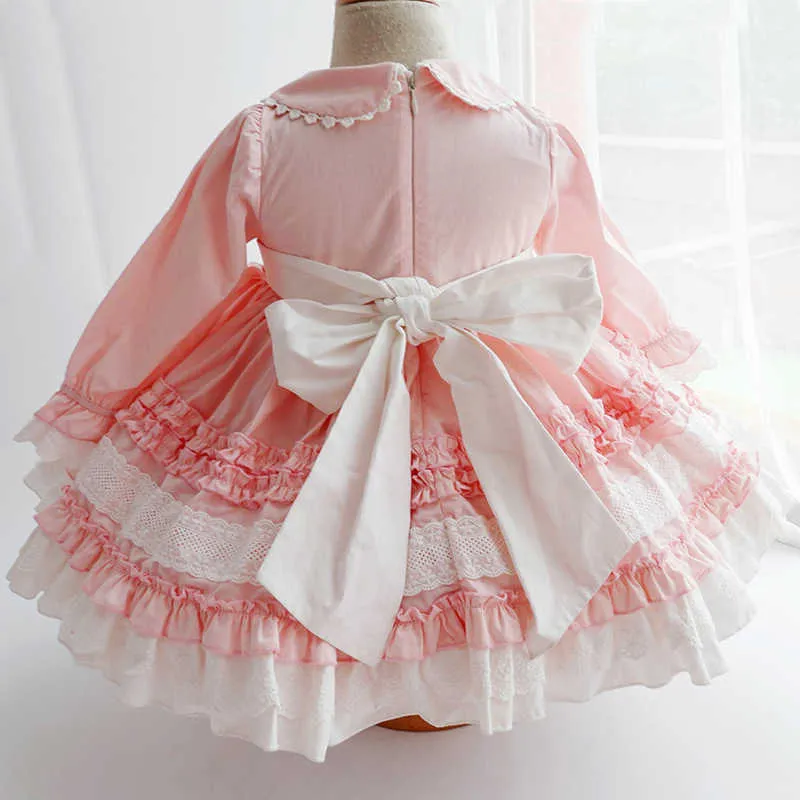 Espagnol Bébé Robe Fille Princesse Lolita Robe De Bal Enfants Anniversaire Baptême Eid Robes De Soirée Filles Enfants Espagne Royal Vestidos 210615