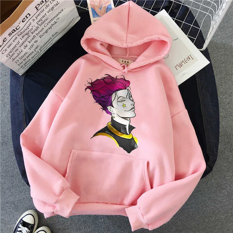 Winter Horoka Morow Anime pullover Sweatshirts vrouwen mannen kat Kawaii Poleron Mujer Kangaroo Pocket Hoodie Oversized Basic Hoodie Y0820