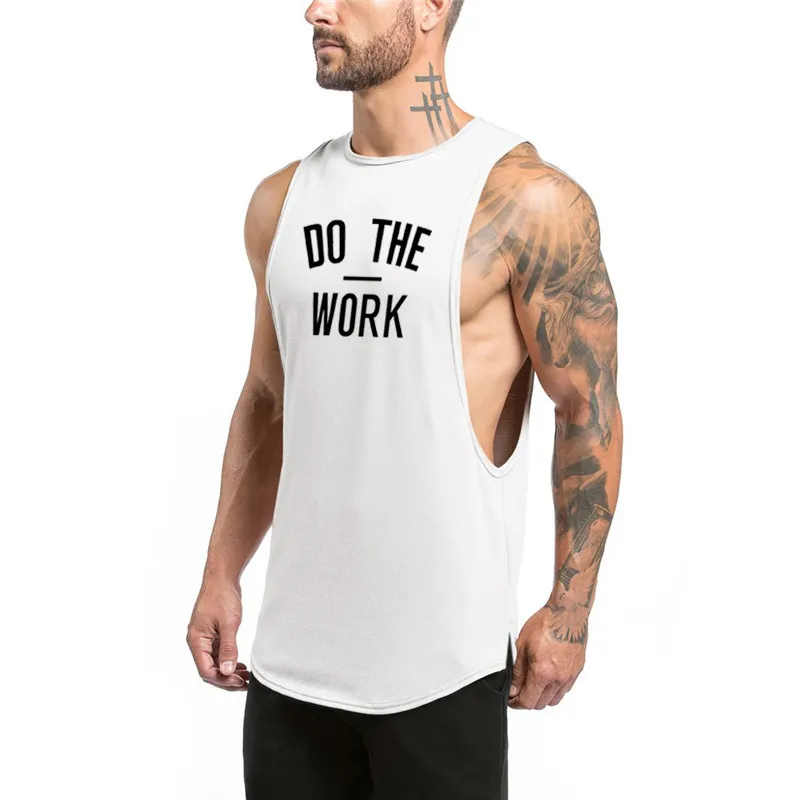 Muscle guys clothing singlet canotte bodybuilding stringer tank top men fitness tanktop gyms work out sleeveless shirt vest 210421
