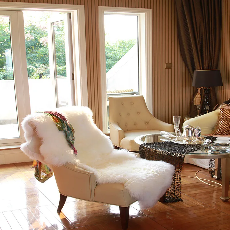 Tapis Imitation laine, décoration de chambre à coucher, chevet, salon, peluche irrégulière, moderne et minimaliste, 220301