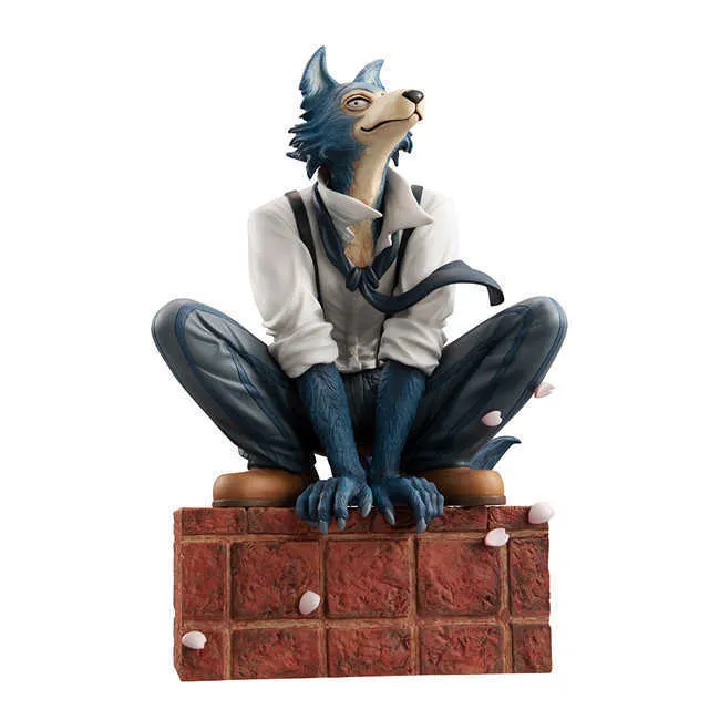 Le plus récent chiffre d'anime Legoshi Toys Timber Wolf Legosi PVC Action Figure Toys Squatting Model Collectible Doll Gift 17cm Q07225402434
