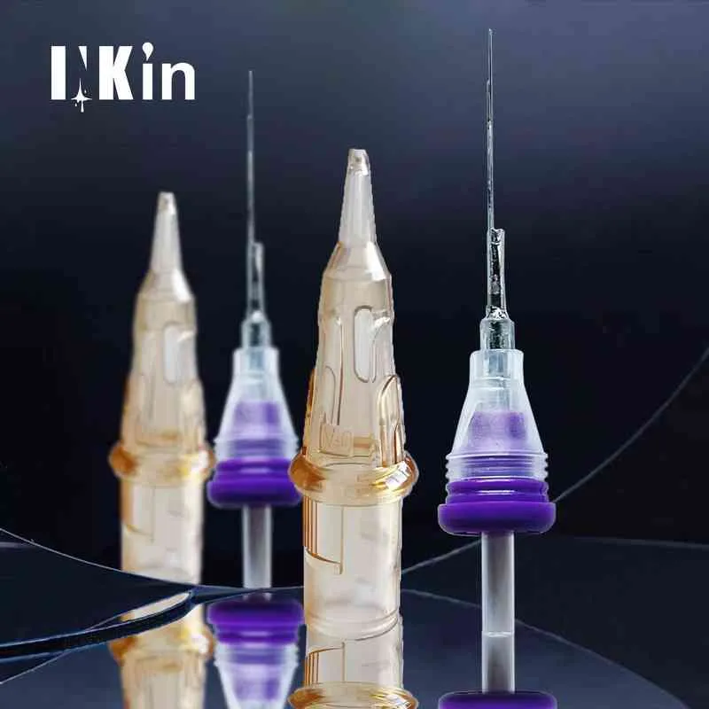 EZ INKIN Cartridge Tattoo Needles Micropigmentation Permanent Make-Up eyebrows eyelinver lips Microblading 211229