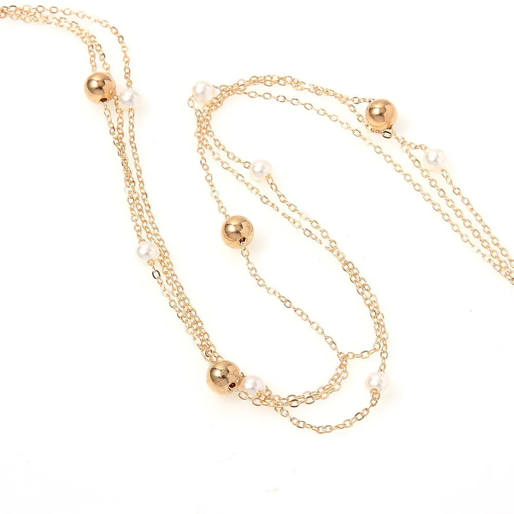 Modyle Simple perle perle chaîne tour de cou gland collier pour femmes mode sexe bijoux accessoires de bal