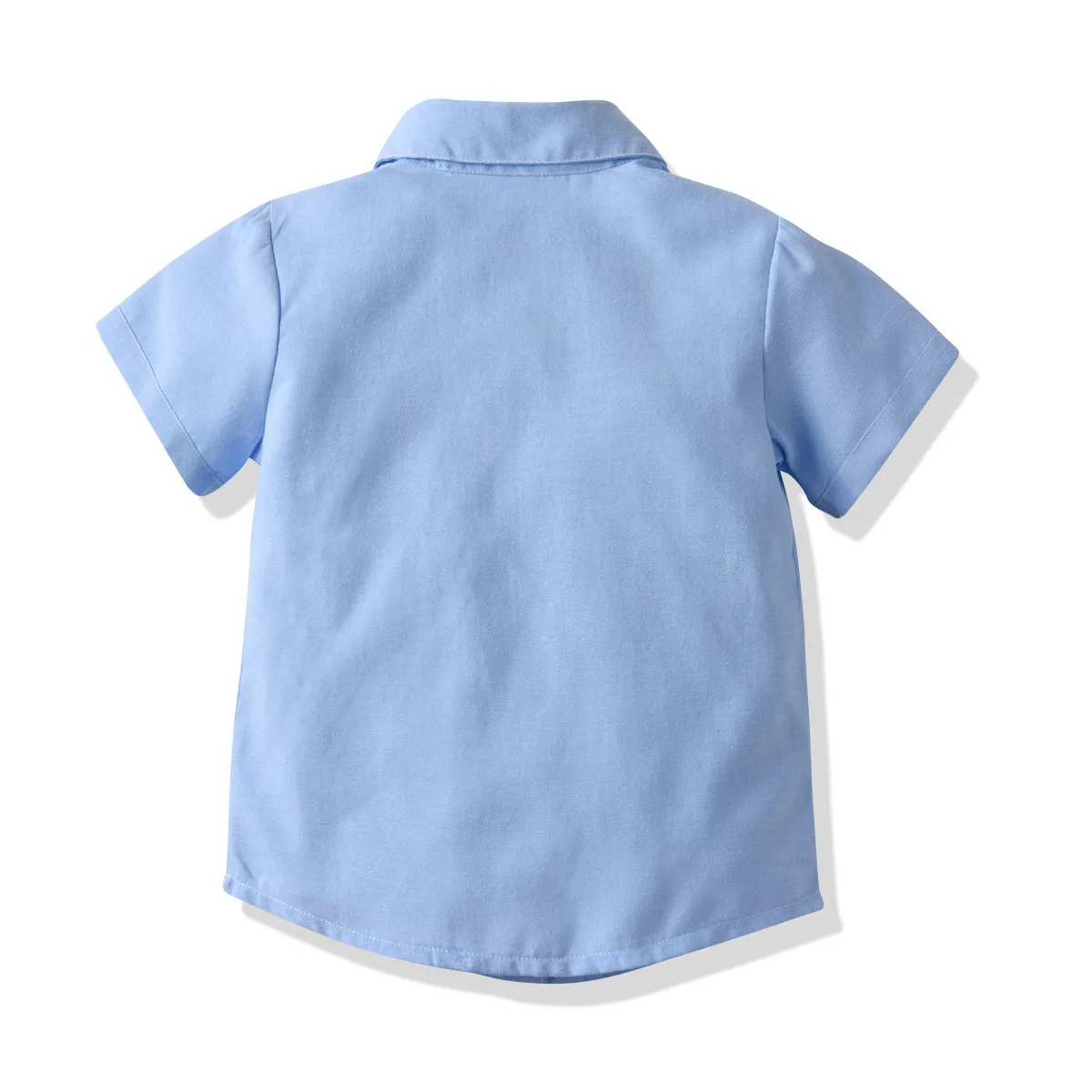 Осенняя рубашка с коротким рукавом для мальчиков ремешок брюки костюм банкетное платье детей джентльмен малыш мальчик одежда 210515