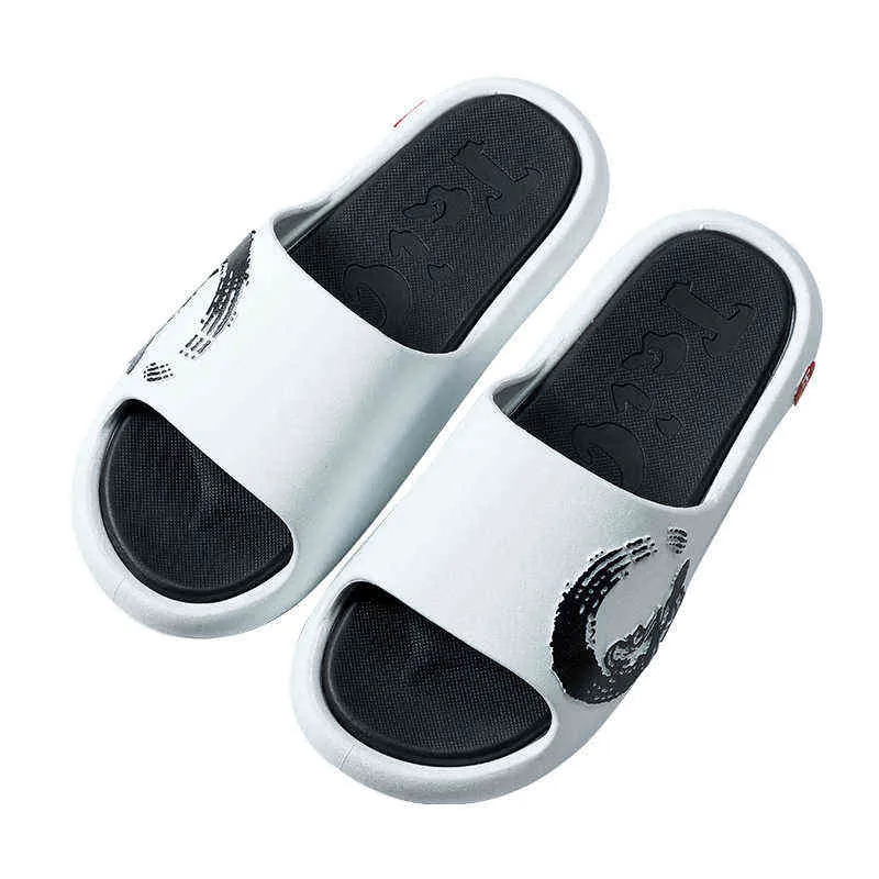 Slippers Man Cool Slippers Male Female Summer Outdoor Beach Shoes Casual Breathable Man Non Slip Pvc Indoor Bathroom Slippers 220308