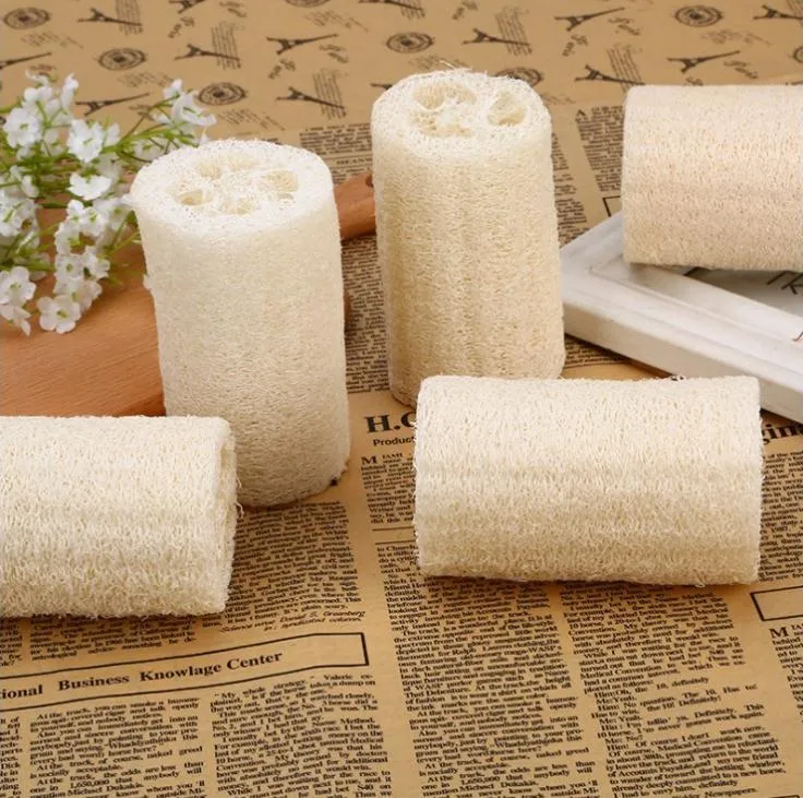 Natuurlijke Loofah Luffa Spons Met Loofah Voor Lichaam Verwijderen De Dode Huid En Keuken Tool Badborstels Massage Badhanddoek groothandel