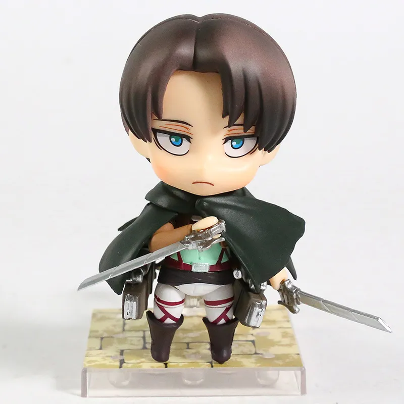 Titan Shingekiへの攻撃No Kyojin Scouting Legion Levi Rivaille 390 PVCアクションフィギュアモデルコレクションToy4336188