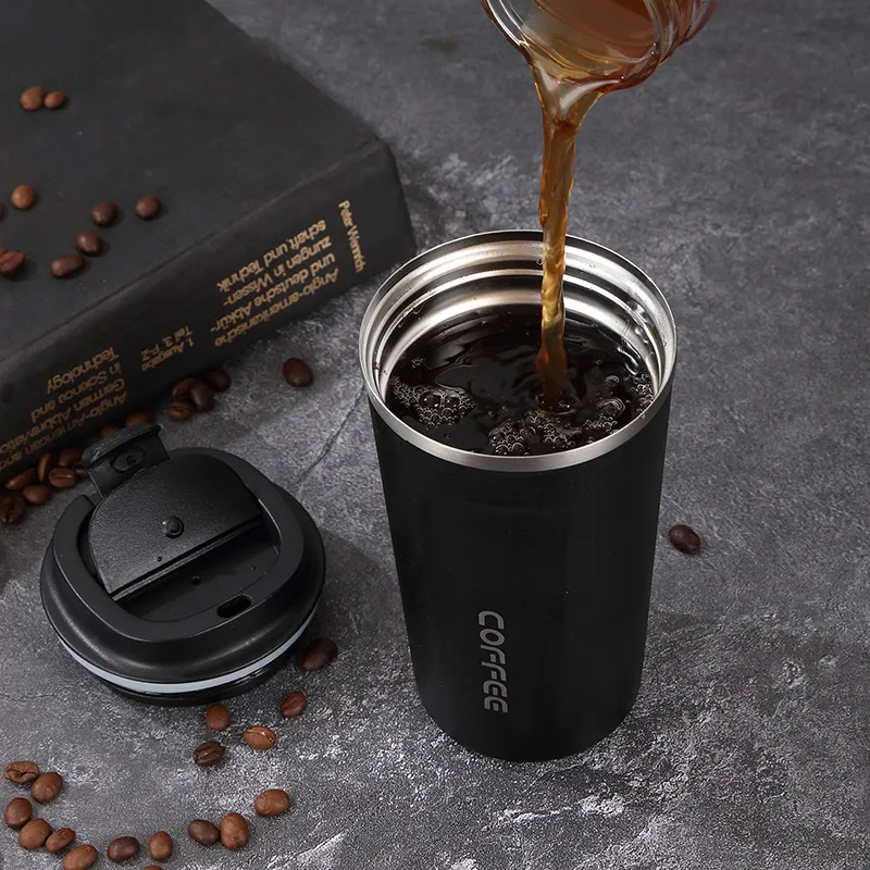 Tasse à café tasse de voyage bouteille sous vide chaleur fraîche garder flacon isolant droit créatif quotidien Portable tasse