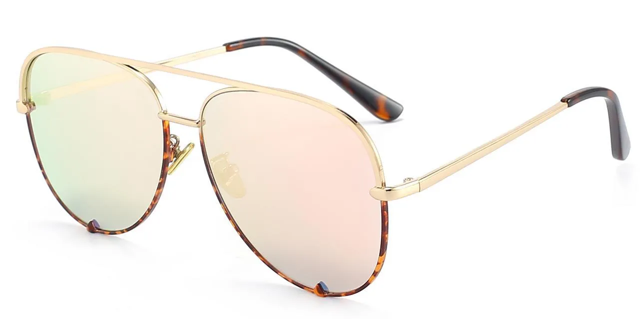 Brille Frauen Mode Sonnenbrille in australischen Prominenten Pilotstil Sonne für weibliche sexy Eyewear285o