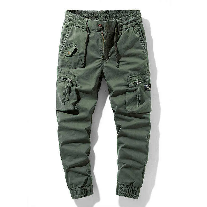 Pantalon cargo pour hommes Coton Automne Militaire Tactique Pantalon de jogging en plein air Mode Casual Winter Salopette Cargo Pantalon Hommes 211201