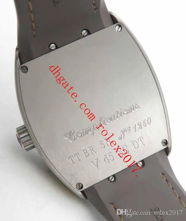 Relojes Super Mens más vendidos de alta calidad Vanguard V45 GF Factory Asia 2824 Esfera plateada gris con números despiezados Movimiento automático321w