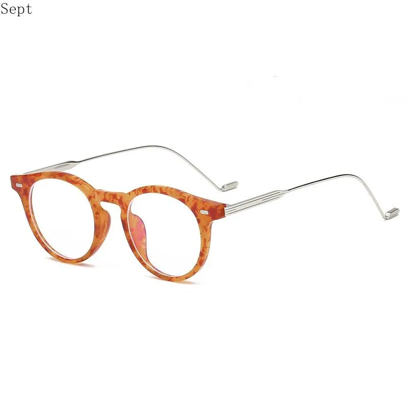 Sunglasses Retro Anti Blue Ray Computer Glasses Women Round Eye Glass Men Light Blocking Fashion Eyewear Optical Frames339F