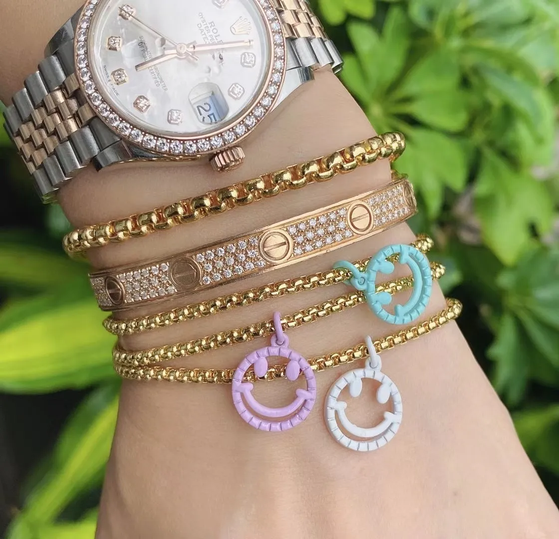 20 pezzi, simpatici accessori ciondoli con faccina colorata e sorridente, ciondoli gioielli che fanno risultati di bracciali orecchini fai da te