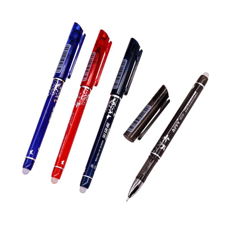 Magic Gel Pen 0.5mm Recarga de cuatro colores Papelería borrable Regalo Promoción Longitud 150 mm Oficina de estudiantes 210330