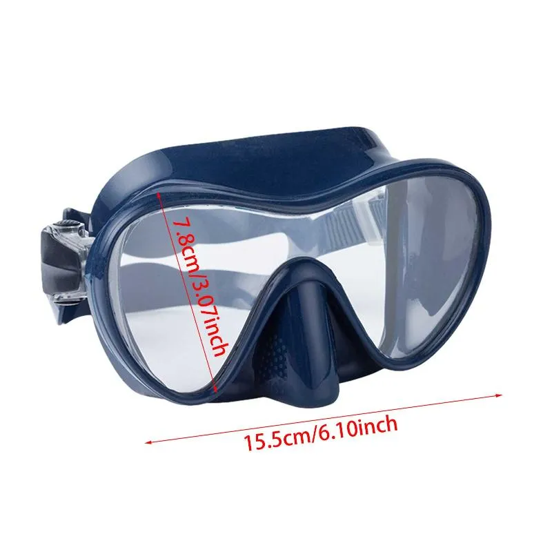 Style lunettes Silicone Anti-buée plongée en apnée sans cadre sous-marin récupération équipement de natation # W masque de plongée 289D
