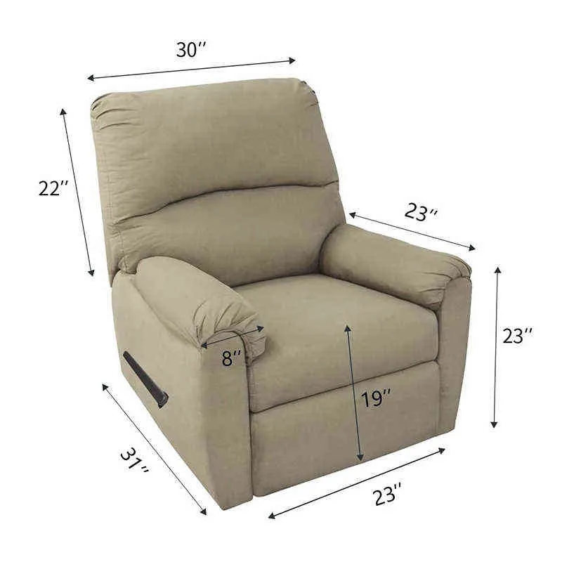 4 sztuki Reklator Sofa Pokrywa do salonu Elastyczne leżące ochronę krzesła leniwy chłopak relaks fotel 211116