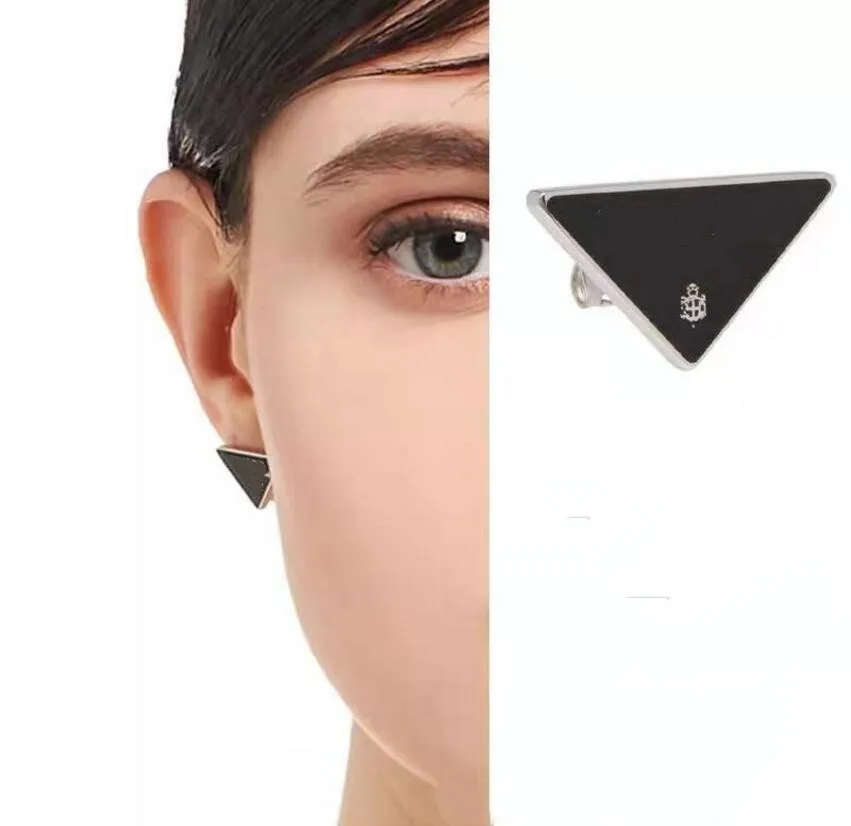 2021 European and American triangle letter ear clips temperament fashion earrings couple models high quality fast delivery243E