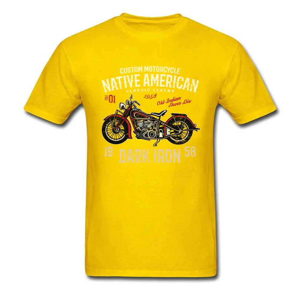American Motorcycle Hot Sale Short Sleeve Party Top T-shirts 100% Cotton Crewneck Men