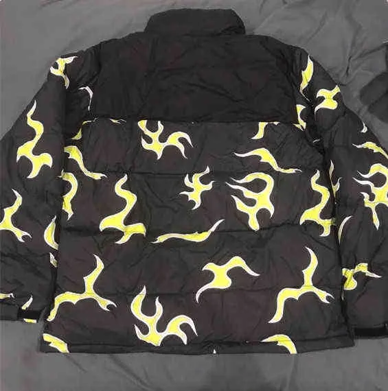 럭셔리 남자 검은 골프 꽃 르 fleur 타일러 제작자 블루 불꽃 코트 자켓 아래로 따뜻한 겨울 M44 2111097266698