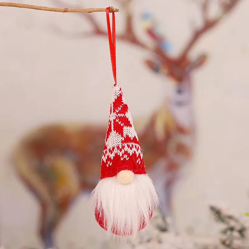 Ornamenti l'albero di Natale Decorazioni bambole senza volto dei cartoni animati Natale JMG20-108