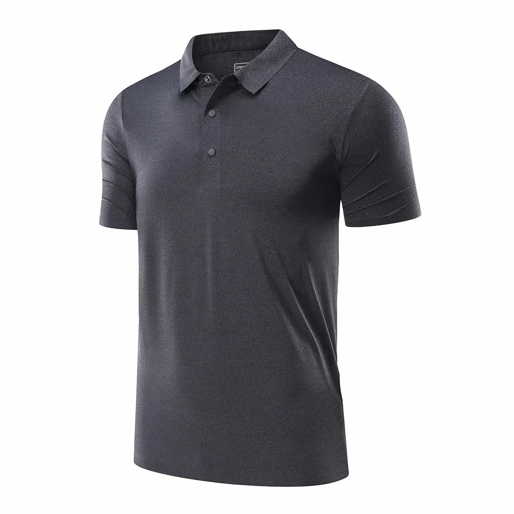 Polo estiva da uomo in nylon uomo business casual stile bianco tinta unita manica corta polo camicie top LS-R279 210518