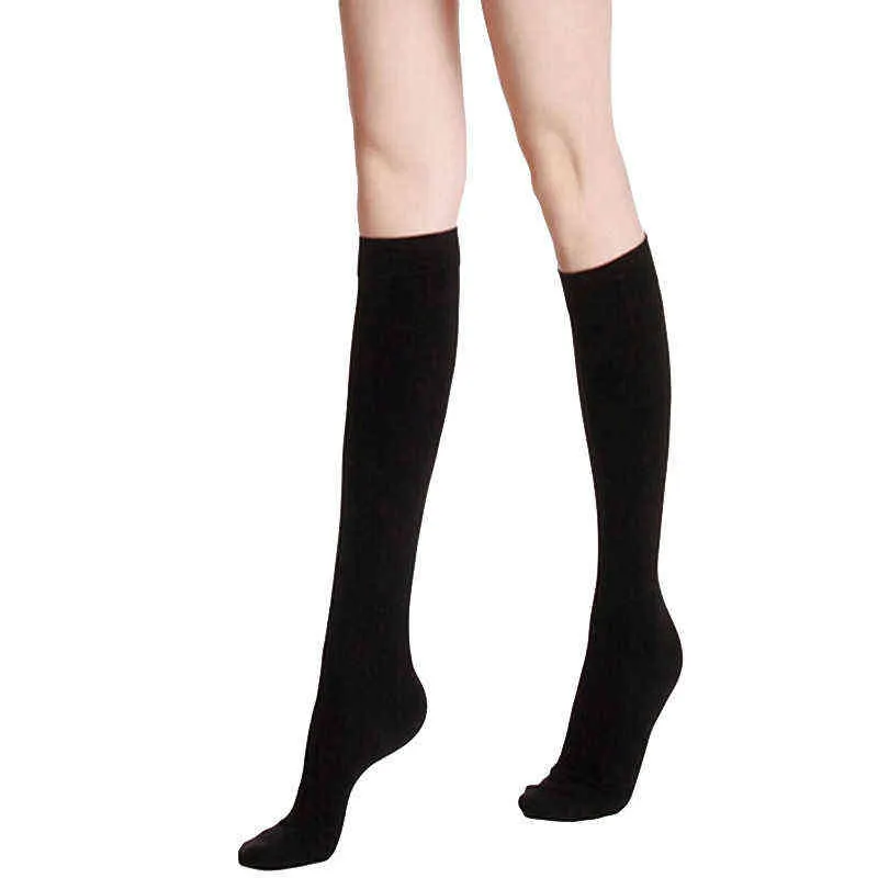 HARAJUKU Retro Kadınlar Sonbahar Kış Uzun Çorap Rahat Kalın Sıcak Çorap Lady Hediye Beyaz Siyah Gri Pembe Beyaz Okul Kız Y1119