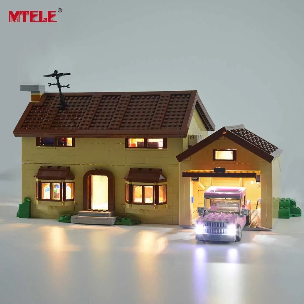 MTELE Kit d'éclairage LED pour 71006 Simpson House Compatible avec 16005 n'inclut pas le modèle Q0624