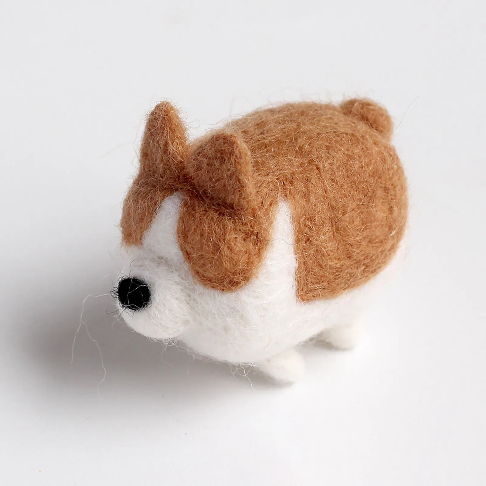 DIY 아니 얼굴이없는 개 타이거 고양이 양모 펠트 인형 비 완성 바늘 felting 키트 액세서리 아이들을위한 어린이들이 손수 만든 펠트