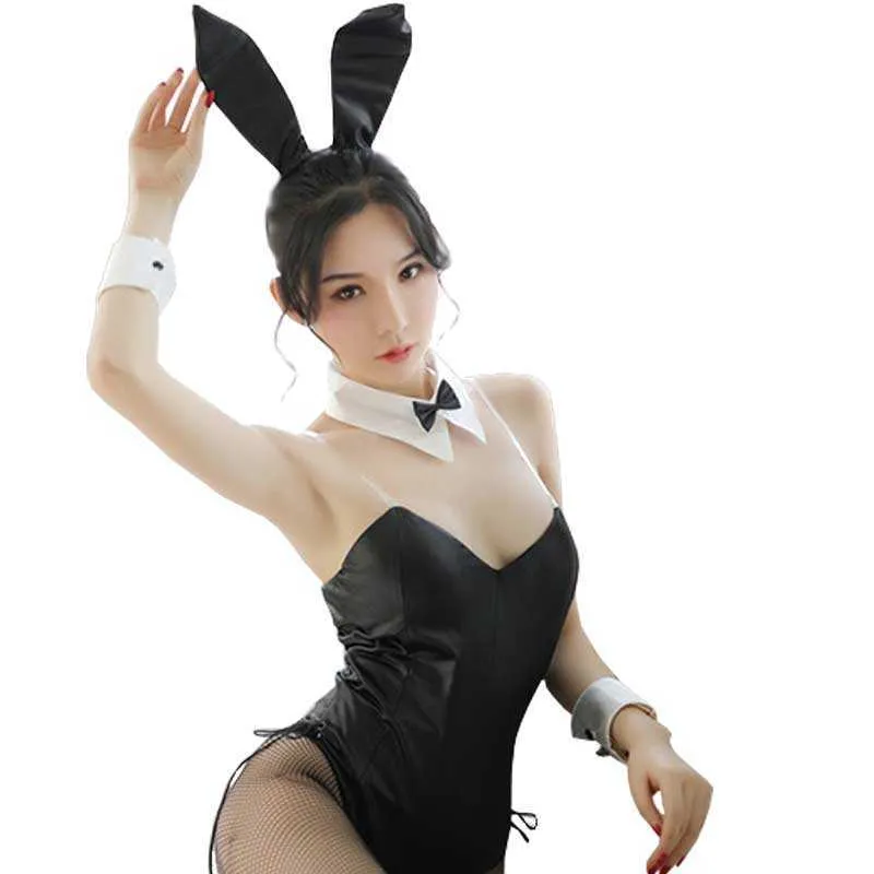 Seishun Buta Yarou wa Bunny Girl Senpai no Yume wo Minai Cosplay Costume d'Halloween pour filles Sexy Mignon Faux Lapin en cuir Y0913