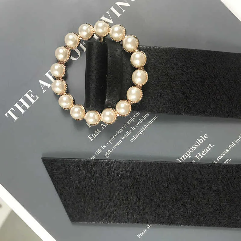 プラスサイズのコルセットベルトレディースウエストシントロンマザーデザイナーベルトのための女性真珠のバックルなしPIN PUレザードレスCummerbunds G1026