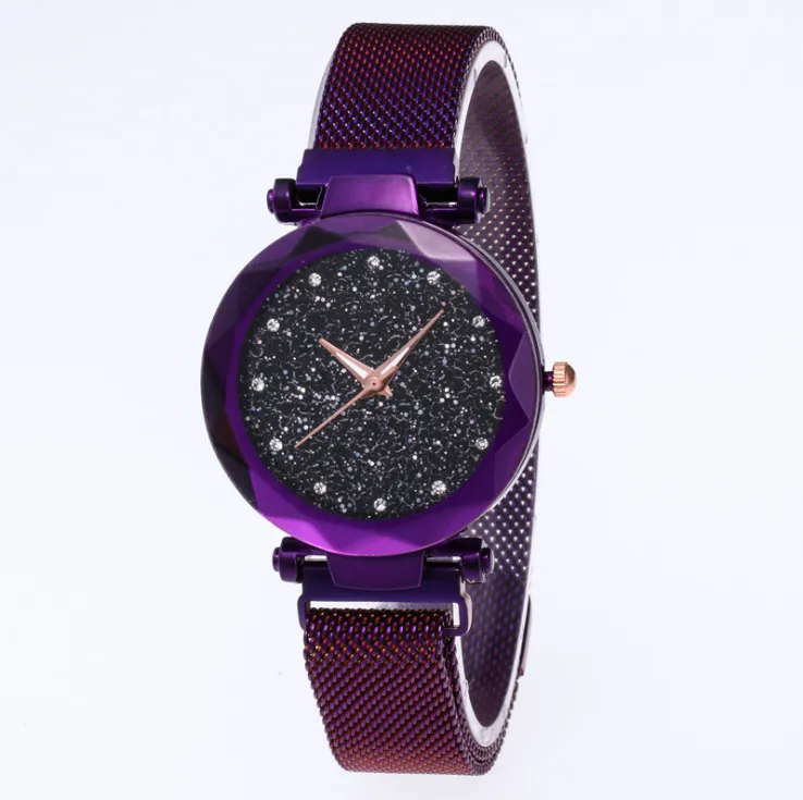 Orologio con diamanti in stile più nuovo Quadrante cielo stellato Bellissimo orologio da donna al quarzo Orologi da donna Fahsion Donna Orologi da polso casual315A