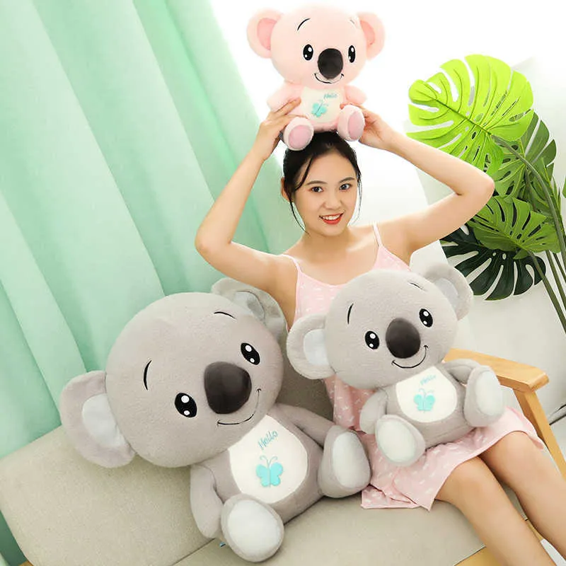 30-60cm Soft Kawaii Australia Animal Koala Plush Toys Stuffed Bear Doll for Kids Children Lovely Christmas Gift 210728