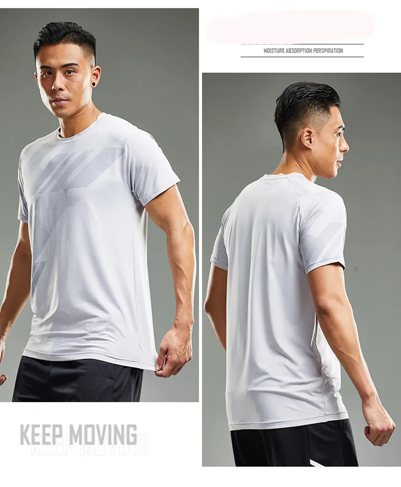 Sports T-Shirt New Summer For Men, Short Sleeves, Thin Ice Silk, Breathable Round Collar Factory price expert design Quality Latest Style Original Status